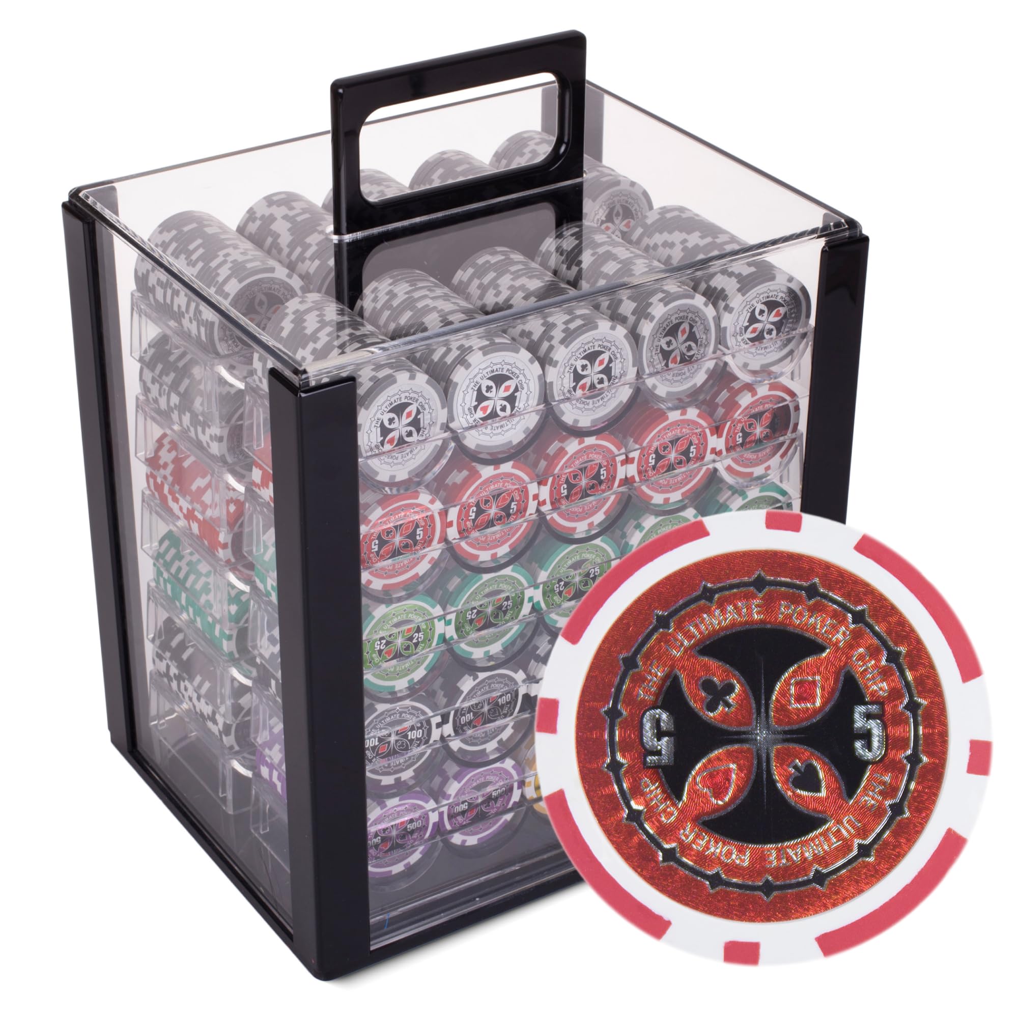 Amazon.com: Playzaic 1000-piece Acrylic The Ultimate Poker Chip